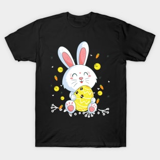 Cute Rabbit Love Bowling Costume Gift T-Shirt